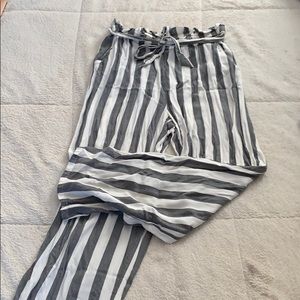 American Eagle Striped Wide Leg Pants